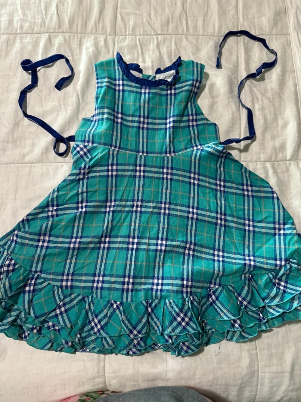 SweetHoney Whimsical Plaid Ruffled Pocket Tunic {No bloomers}
